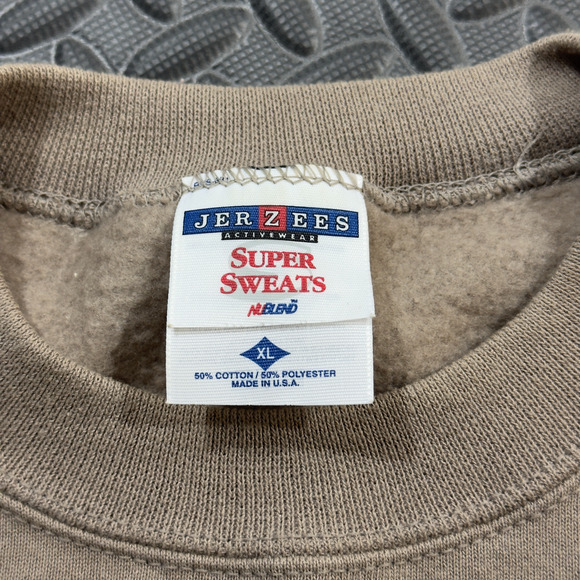 Jerzees Sweatshirt Women's XL Brown Fleece Let Freedom Ring Long Sleeve Pullover - Picture 4 of 6